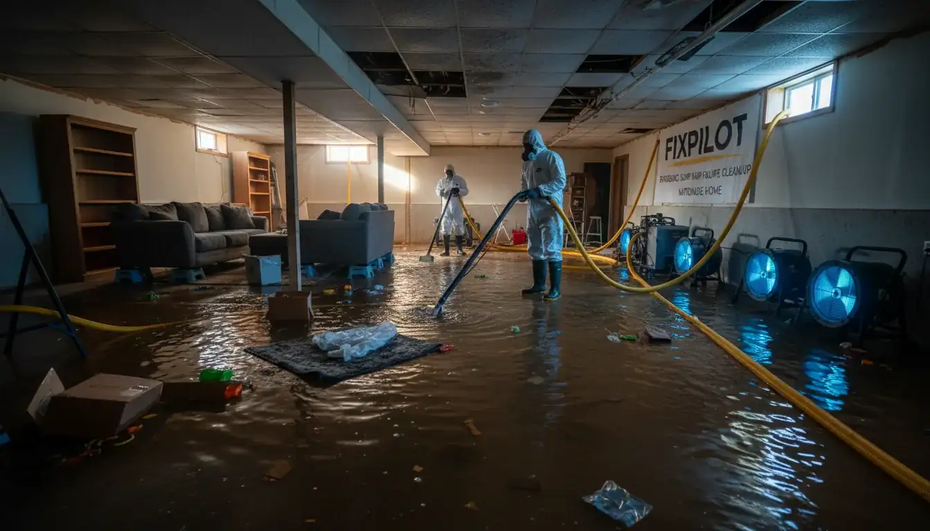 FixPilot - emergency-sump-pump-failure-cleanup-in-a-suburban-usa-nationwide-home